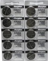 3 X Energizer CR2032 3 Volt Lithium Coin Battery 10 Pack (2 packs of 5)