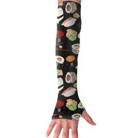 QG ZZX Japanese Sushi Unisex Compression Arm Sleeves UV Protection Performance Arm Sleeve - for Outdoor Sports Baseball,Basketball,Football (1 Pair)