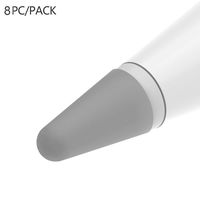 BLEAKTEIR Apple Pencil Nibs Writing Cover for Apple Pencil Protector Silicone Cover for Drawing Noiseless Compatible with IPencil 1&2 (Grey)