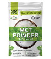 FitMCT™ MCT Oil Powder, Unflavored, 20 Days Supply, 70/C8 30/C10, Low Net Carbs, with Probiotics, Keto Coffee Creamer/Meals