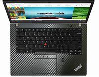 BingoBuy 2-Pack Black Carbon Fiber Palmrest Decal Vinyl Sticker Protector Skin Cover for Lenovo Thinkpad X270 X260 X250 X390 T480S (Model: T480S NOT for T480)