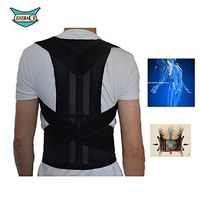 Posture Corrector for Women and Men - Lumbar Lower Back Brace Provides Back Pain Relief - Comfortable Adjustable Clavicle Posture Support - Keep Your Spine Safe (M)