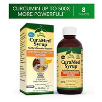 Terry Naturally CuraMed Syrup - 250 mg BCM-95 Curcumin, 8 fl oz - Promotes Healthy Inflammation Response, Supports Liver, Brain, Heart & Immune Health - Vegan, Non-GMO, Gluten-Free - 48 Servings