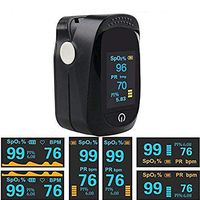 Appolab Fingertip Pulse Oximeter, Portable Blood Oxygen Saturation Monitor for Pulse Heart Rate with Lanyard