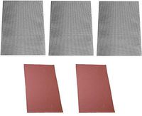 (5) 8" x 11" Match Strike Paper Striker Sheet Adhesive Back Survival Emergency Brown (3 Honeycomb Black/ 2 Brown)