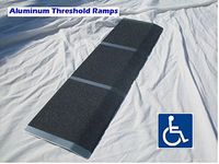 Aluminum Wheelchair Mobility Ramp Threshold 8" X 30" High-quality ADA Approved