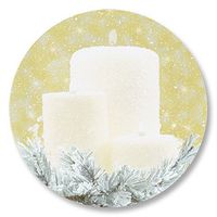 Full-Color Holiday Candlelight Envelope Seals, 140 Count