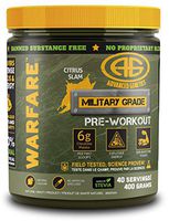 Advanced Genetics Warfare - Pre-Workout Powder - Citrulline Malate, Caffeine, Synephrine, Dendrobium, Stevia Sweetened, Citrus Slam - 40 Servings - 400 Grams