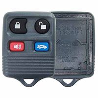 KeylessOption Keyless Entry Remote Key Fob Shell Case Rubber Button Pad Repair Fix for Ford Crown Victoria Mercury Grand Marquis Lincoln Continental Mark VIII Town Car CWTWB1U343, CWTWB1U313