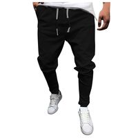 Men's Chino Jogger Pants Men's Cargo Pants Slim Fit Casual Jogger Pant Sweatpants Quick Dry Athletic Sweatpants Black