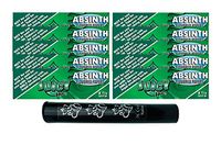 Herb Airtight Tube Pocket Protector with Juicy Jay's Absinth 1.25 Flavored Hemp Rolling Papers 10 Count DC Crafts Nation- Ganesha