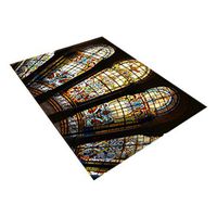 Meidexian888 Notre Dame Memorial Carpet,Creative Creative Notre Dame Photo Commemorative Day Comfortable Carpet Home Decor (B)