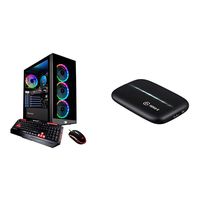 iBUYPOWER Gaming PC Computer Desktop Element 9260 with Elgato Game Capture Card HD60 S Bundle