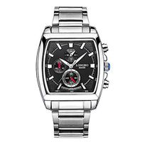 Quartz Casual Wristwatch Luxury Rectangle Watches Men Alloy Strap Watches Male Military Watch 80009