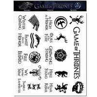 S-002 25pcs Game of Thrones Stickers Winter is Coming Fire and Blood MacBook Decal Vinyl Sticker Mac Air Pro Retina Laptop Stickers for Water Bottles