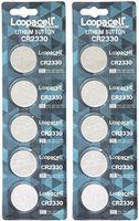 10 Loopacell Lithium 3V Batteries CR2330