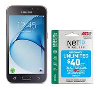 Net10 Samsung Galaxy Luna 4G LTE Prepaid Smartphone with Free $40 Airtime Bundle