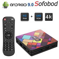 Sofobod HK1 Cool TV Box Android 9.0 RK3318 4GB RAM 64GB ROM 2.4G/5G Dual WiFi BT4.0 H.265 Decoding HD 4K Set top Box