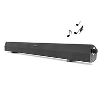 Sound Bar, 24 Inch TV Soundbar USB Wired Portable Home Theater 2.0 Channel Audio Speaker Stereo Sound with 3.5mm Port One-Button Control for Destop Laptop Tablet & TV