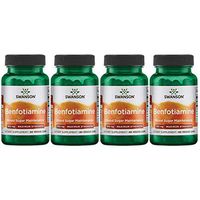 Swanson Benfotiamine - Maximum Strength 300 mg 60 Veg Caps 4 Pack