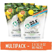 23.4° Dishwasher Detergent Pack Powdered, 2 Units, Citrus, 90Count