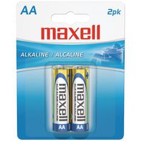 Maxell 723407 - LR62BP Alkaline Batteries (AA; 2 pk; Carded), New