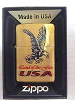 Genuine Zippo 204B Blue Eagle USA Lighter