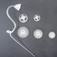 Banglijian Hearing Amplifier Replacement Slim Sound Tubes and Domes for Ziv-201A and Ziv-201, Ziv-206, Ziv-201P, BLJ-109(2 Tubes-Size 2B and 10 Domes, Left)