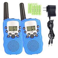 Kids Walkie Talkies Rechargeable 22 Channel FRS/GMRS Two Way Radio Up to 3KM UHF Handheld Walkie Talkies for Kids Long Range (1 Pair) (Batteries and Charger Not Included )