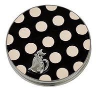 GENTIE Cat Compact Mirror Dot Pattern G-4424BK