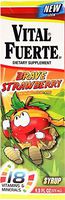 Vital Fuerte Strawberry Syrup 9.3 oz - Suplemento Multivitaminico sabor a Fresa (Pack of 6)