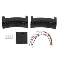 Ejoyous Car Wireless Steering Wheel Remote Control,ABS Multi-function Navigation Button,Black (pair)