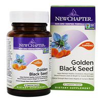 New Chapter Black Seed Oil - Golden Black Seed + Turmeric for Healthy Mood + Healthy Blood Sugar + Healthy Weight - 30 ct Vegetarian Capsule