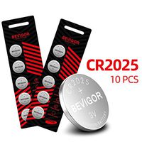 Bevigor CR2025 Lithium 3V Coin Battery, 10 Pack Cell Coin Batter，Long Lasting Working Battery for Car Key Remote, Toys Calculators， Watches Etc