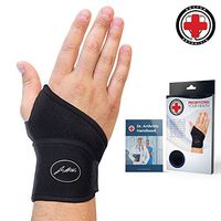 Doctor Developed Premium Copper Lined Wrist Support/Wrist Strap/Wrist Brace/Hand Support [Single]& Doctor Written Handbook— Suitable for Both Right and Left Hands