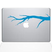 The Decal Guru Tree Branch MacBook Decal Vinyl Sticker - 13" MacBook Air - Light Blue (1191-MAC-13A-LB)