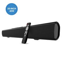 [2020 Upgraded]Sound Bars, Meidong 2.0 Channel Soundbars for TV 40 Watt 35-Inch Speakers Strong Bass Wireless and Wired Bluetooth Home Theater Audio Speakers Included Optical Cable, Remote Control