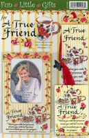 A True Friend (Bookmark, Magnet, Photo Frame) 3-piece Gift Set #12958