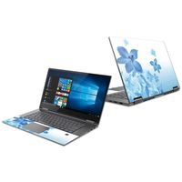 Mightyskins Skin Compatible with Lenovo Yoga 730 13" (2018) - Blue Flowers | Protective, Durable, and Unique Vinyl Decal Wrap Cover | Easy to Apply, Remove, and Change Styles | Made in The USA