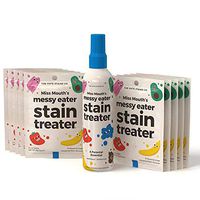 Miss Mouth’s Messy Eater Baby Stain Remover Spray Kids Stain Remover Non Toxic Stain Treater with Stain Remover Wipes (1 x 4oz Spray Bottle & 10 Wipes)