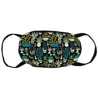 Gnomes Succulents Cacti Terrarium Anti-Dust Earloop Mouth Covers for Women Men, Pollen Climbing Climbing Half Face Mouth Cover - Adjustable Band Face and Nose Cover