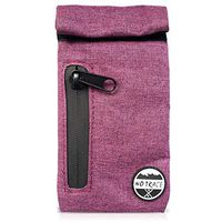 Herb Carrying Rolling Zipper Storage Pouch, Smell Proof Preserve Spices Freshness, Perfect Gift for Artists, Travelers & Stag Party Lovers – Purple