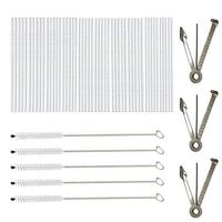 50 pcs Tapered Pipe Cleaner Cleaning Tool Pipe Tamper Tool Pipe Reamer Tamper Poker Tool Stainless Steel