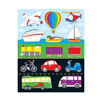 Carson Dellosa Transportation Shape Stickers (168027)