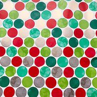 Jillson & Roberts Bulk Gift Wrap, Holiday Watercolor, 1/2 Ream 417' x 24"