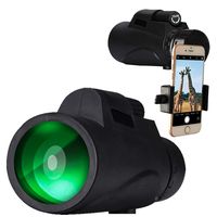 Waterproof High Definition Monocular Telescope, 12x50 High Powered Monocular Scope for Phone with Tripod Smartphone Holder, Night Vision Monocular for Bird Watching，Hiking, Wildlife, Concerts