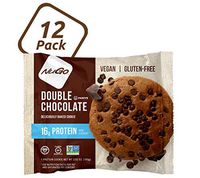 NuGo Protein Cookie, Double Chocolate, 16g Vegan Protein, Gluten Free, Soy Free, 12 Count, 100 GR