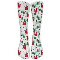 Unisex Cotton Cute Christmas Fox Compression Sports Socks