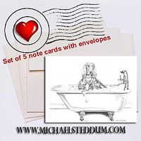 Michael Steddum Big Date, Irish Setter Note Card Set