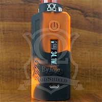 ModShield for Lost Vape Triade DNA200 & DNA250 Silicone Case 200W & 250W TC Sleeve Skin DNA Shield ByJojo (Orange/Black)